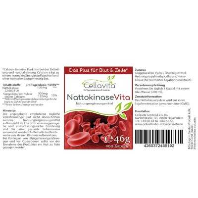 Nattokinase Vita - Plus für Blut & Zelle - Informationen